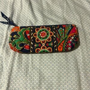 Vera Bradley Venetian Paisley, brush, pencil and cosmetic jewelry make up case